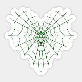 Spider Web Heart V22 Sticker